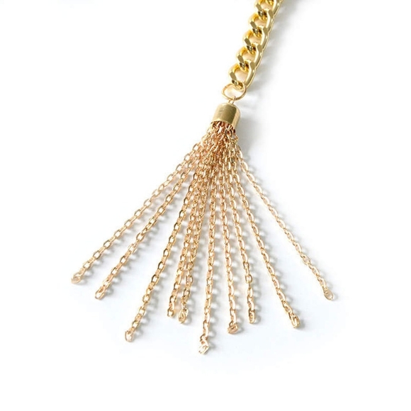 Multi-Layer Thick Chain Pearl Tassel Belt  adjustable to 41 inches (105 cm) - Picture 6 of 6